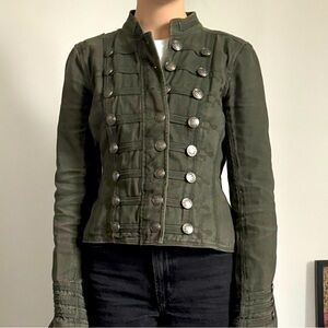 Smart Set military parade style jacket | green